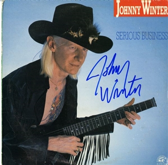 Johnny Winter Signed Album Cover